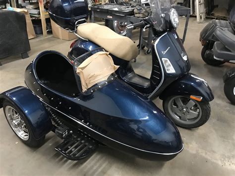 She's green and now clean, and the only REAL. . Vespa with sidecar for sale usa